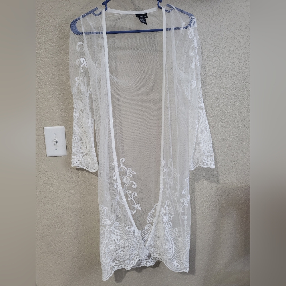 White Lace cover up Super Sexy